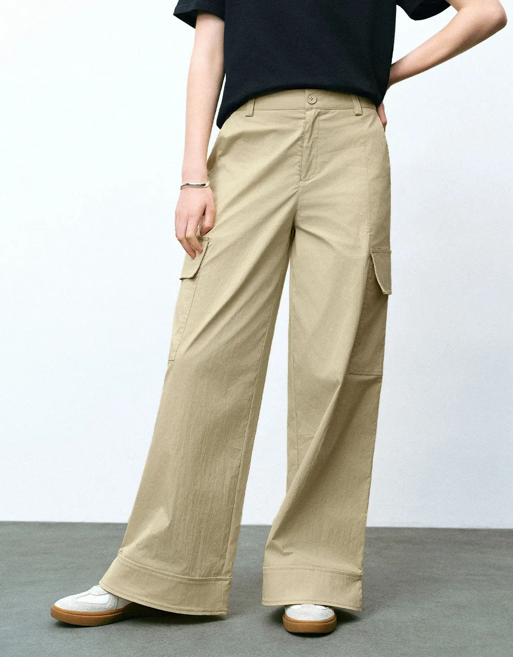Loose Wide-Leg Pants sold by Urban Revivo product image thumbnail 3