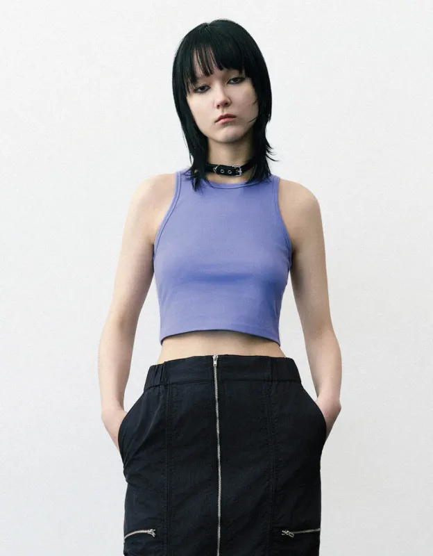 Skinny Crew Neck Tank Top sold by Urban Revivo
