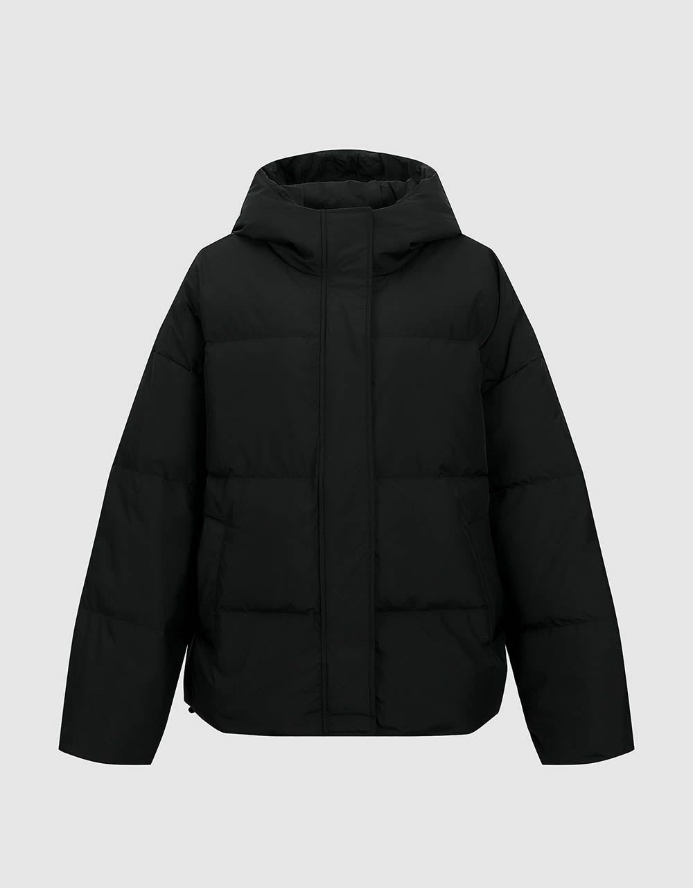 Hooded Straight Puffer Jacket sold by Urban Revivo product image thumbnail 2