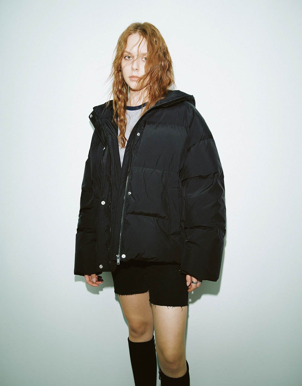 Hooded Straight Puffer Jacket sold by Urban Revivo product image thumbnail 3