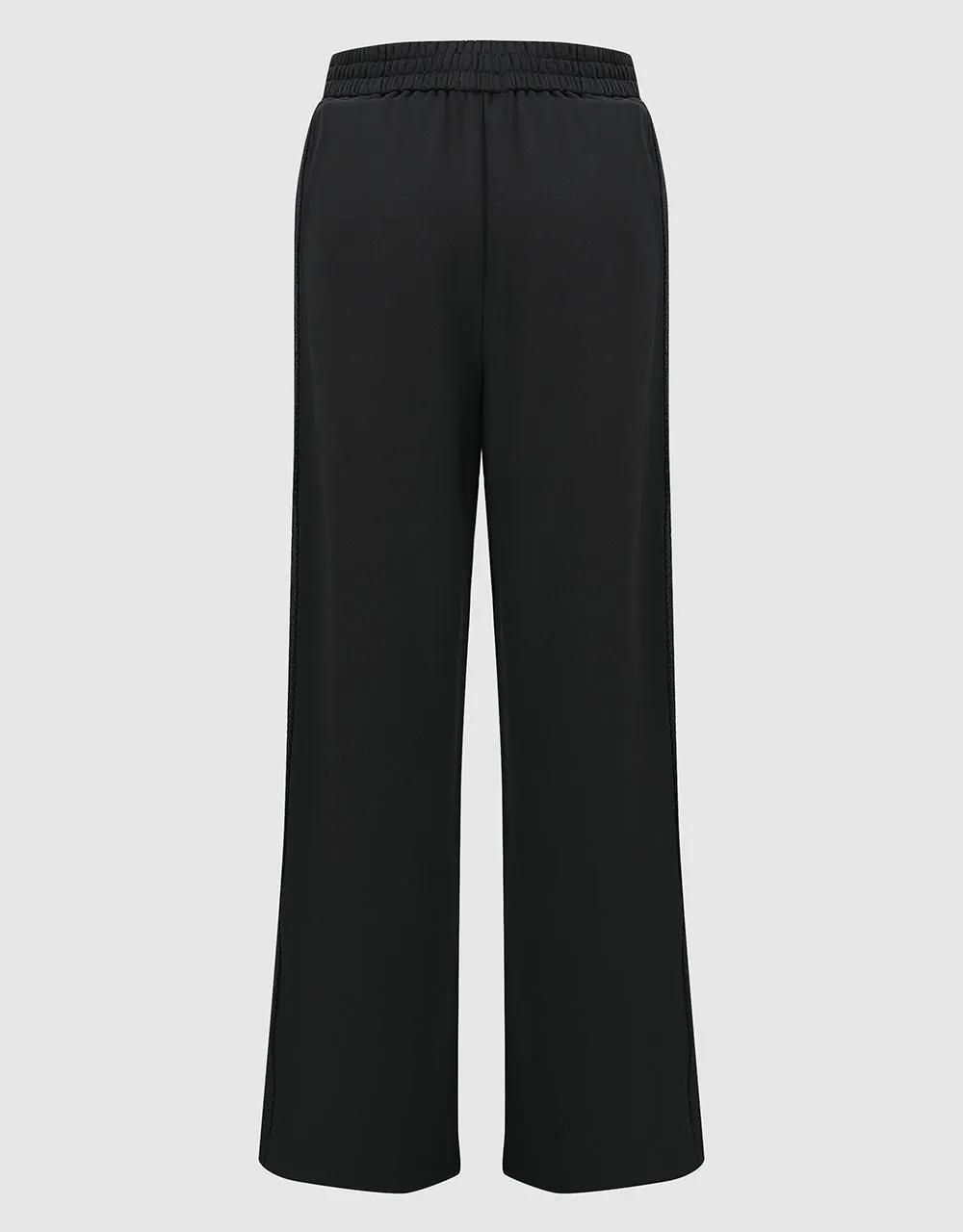 Elastic Waist Knitted Wide-Leg Pants sold by Urban Revivo product image thumbnail 3