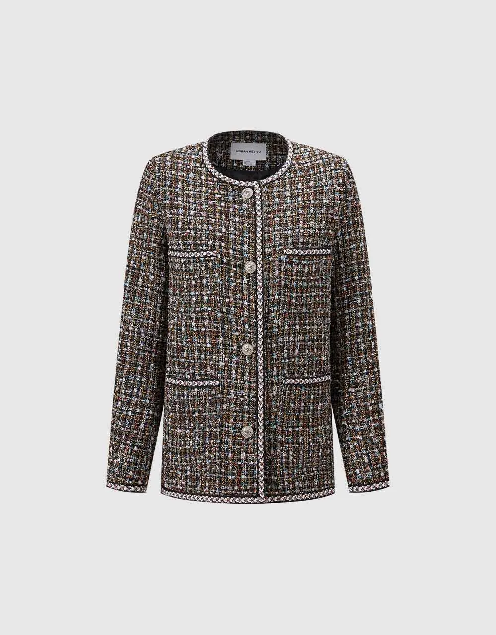 Tweed Button Up Jacket sold by Urban Revivo product image thumbnail 3