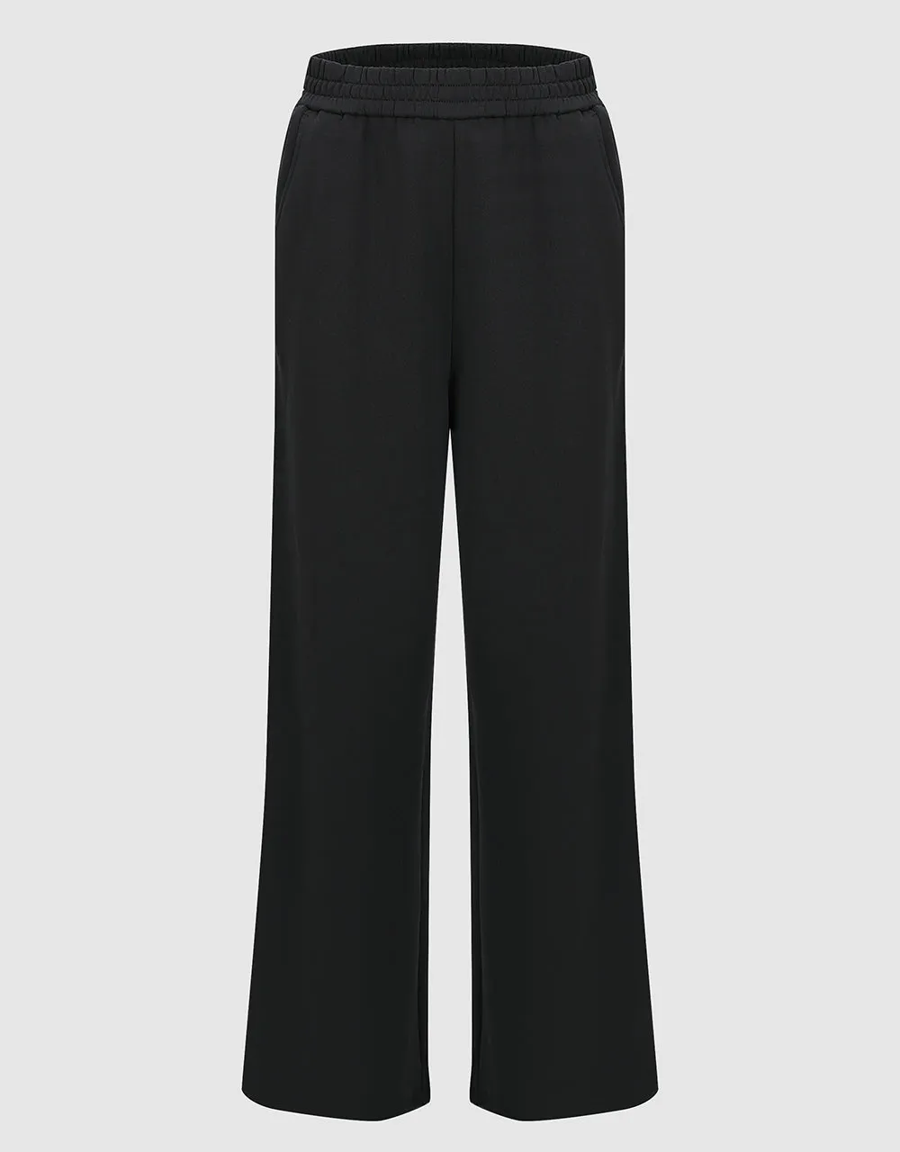 Elastic Waist Knitted Wide-Leg Pants sold by Urban Revivo