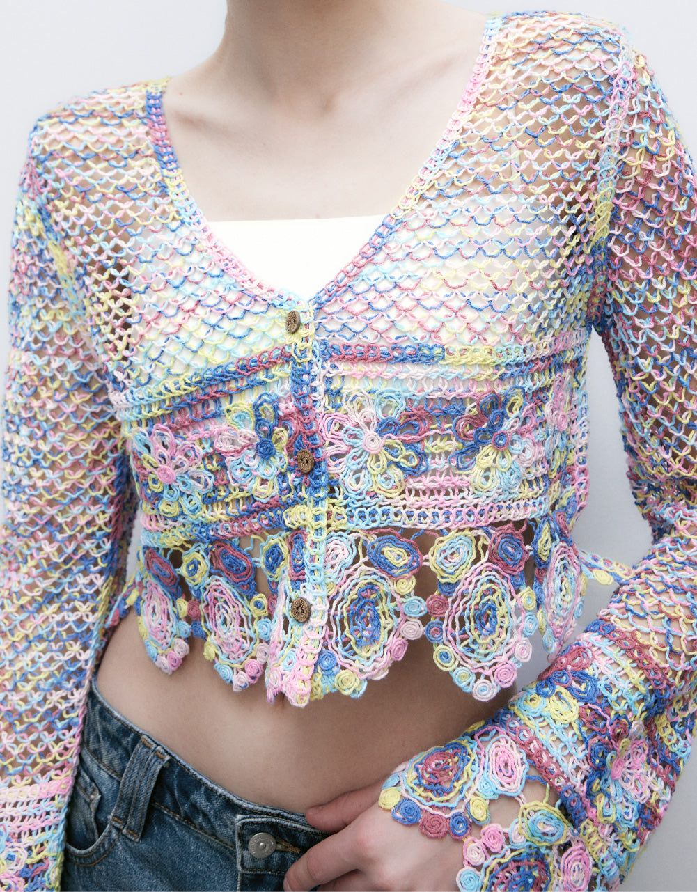 Embroidered Knitted Cardigan sold by Urban Revivo product image thumbnail 5