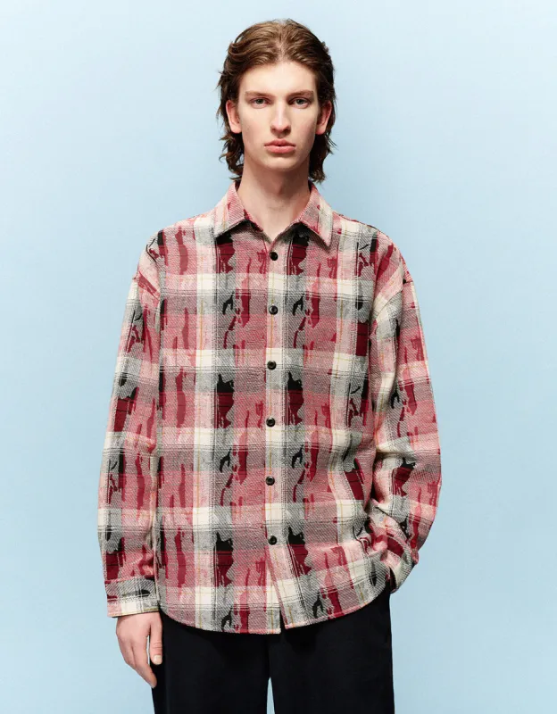 Button Up Plaid Loose Shirt sold by Urban Revivo