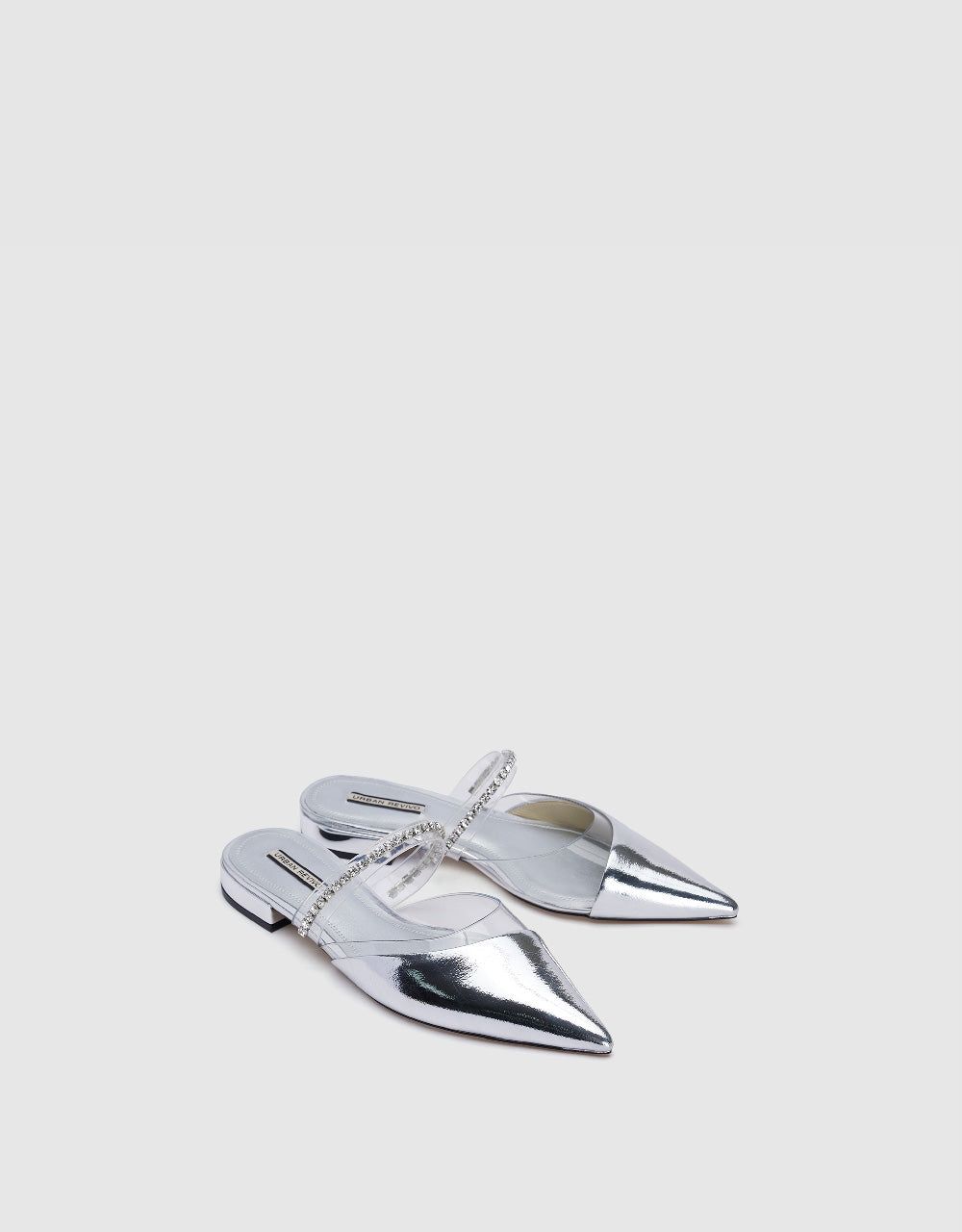 Rhinestone Décor Pointed Toe Slippers sold by Urban Revivo