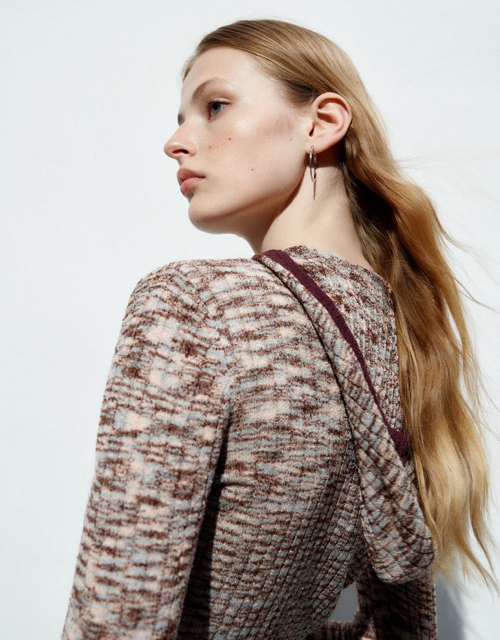 Printed Hooded Knitted Cardigan sold by Urban Revivo product image thumbnail 5