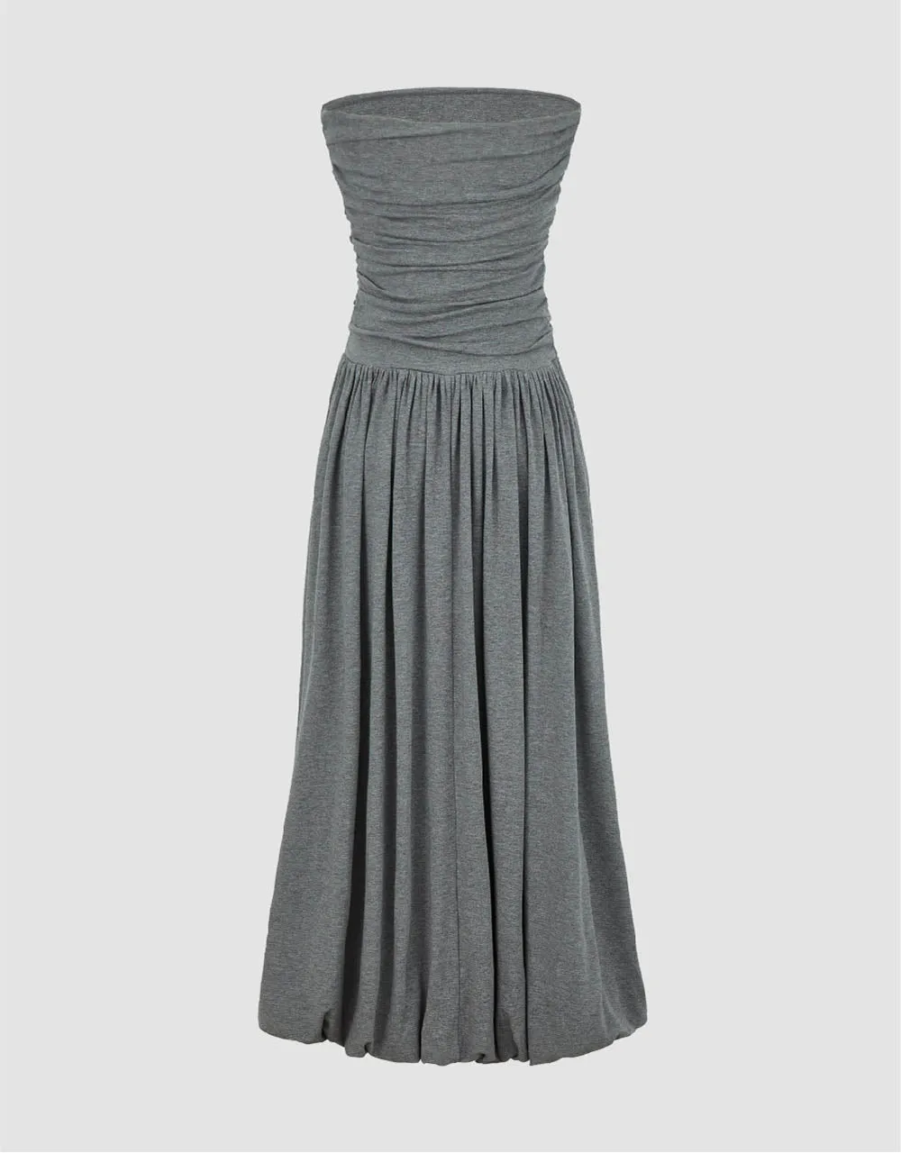 Ruched Sleeveless Off-Shoulder A-Line Dress sold by Urban Revivo product image thumbnail 5