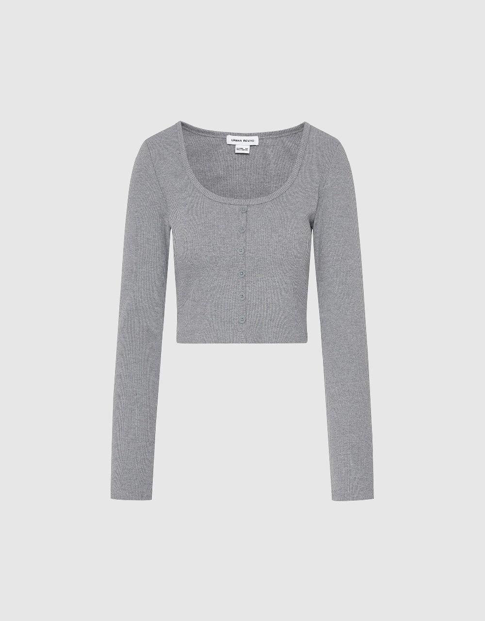 Basic Skinny Knitted T-Shirt sold by Urban Revivo product image thumbnail 2