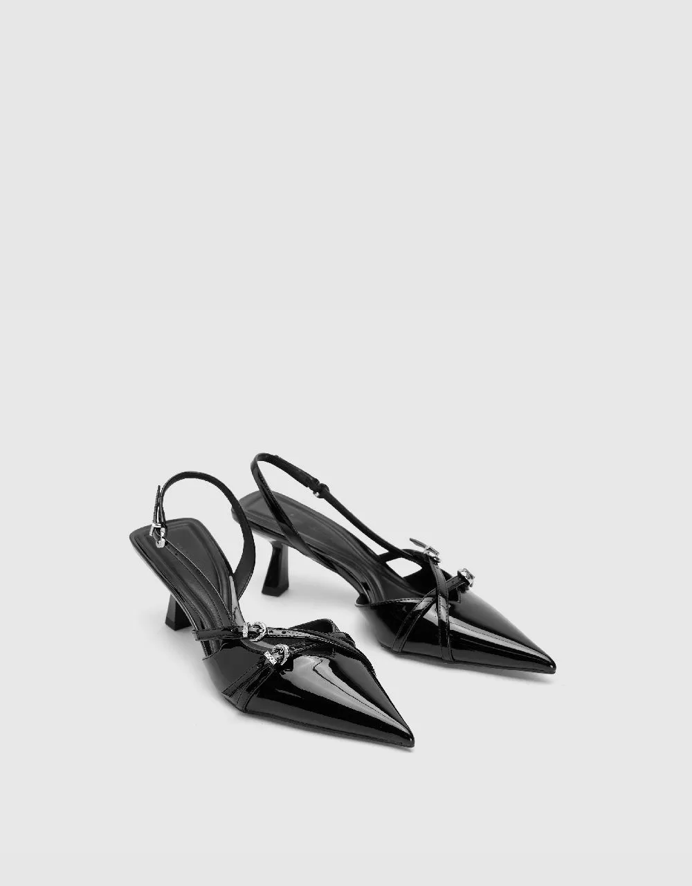 Vegan Leather Pointed Toe Slingbacks sold by Urban Revivo