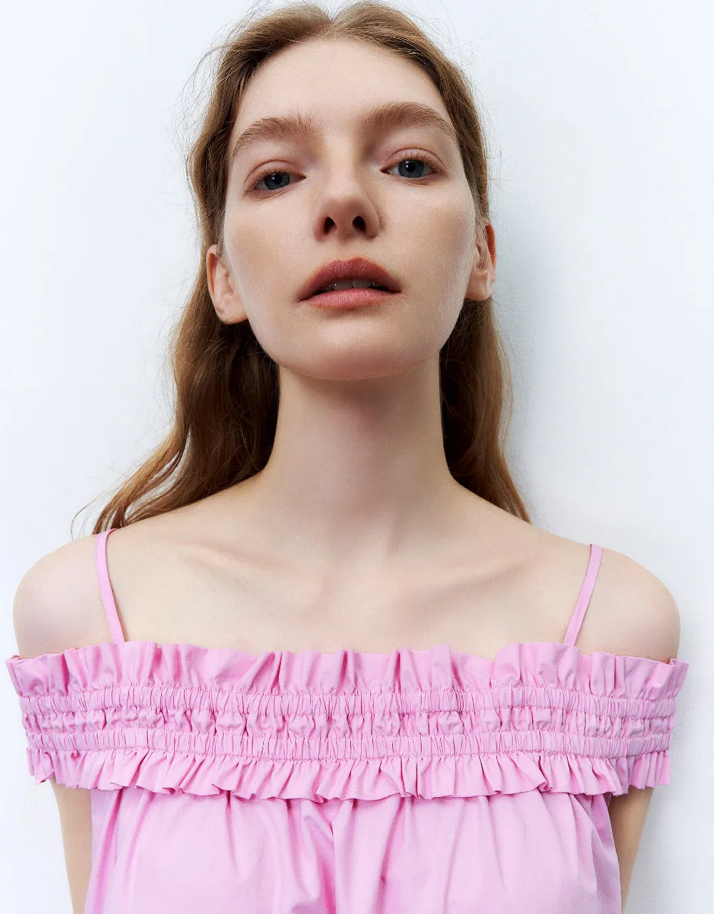 Sleeveless Off-Shoulder A-Line Dress sold by Urban Revivo product image thumbnail 5