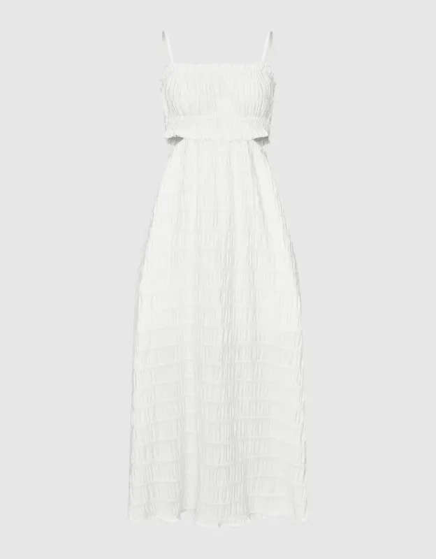 Sleeveless Cut-Out A-Line Dress sold by Urban Revivo