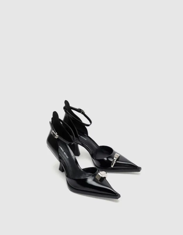 Vegan Leather Heeled Slingbacks sold by Urban Revivo