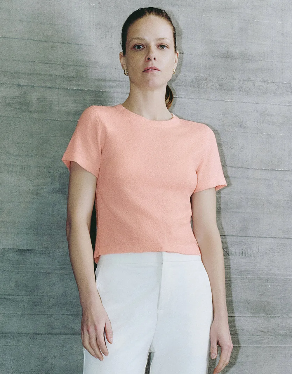 Crew Neck Knitted T-Shirt sold by Urban Revivo