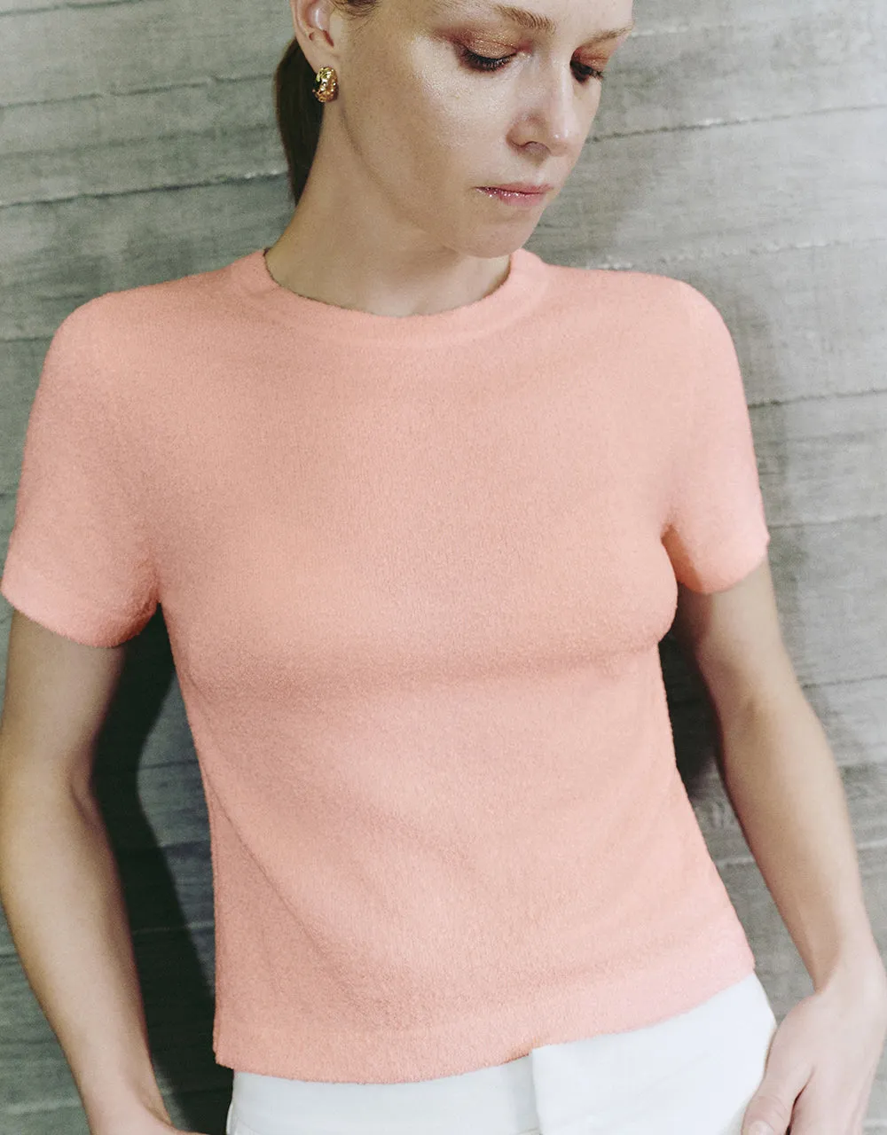 Crew Neck Knitted T-Shirt sold by Urban Revivo product image thumbnail 4