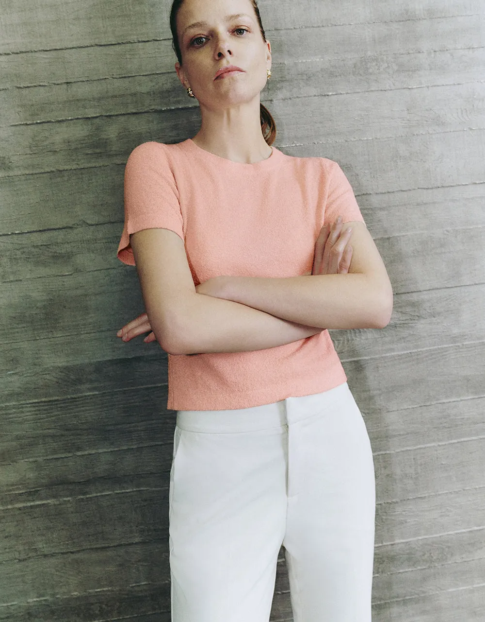 Crew Neck Knitted T-Shirt sold by Urban Revivo product image thumbnail 3