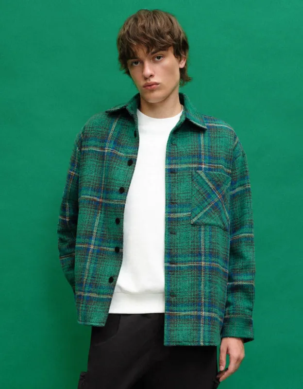 Plaid Loose Jacket sold by Urban Revivo