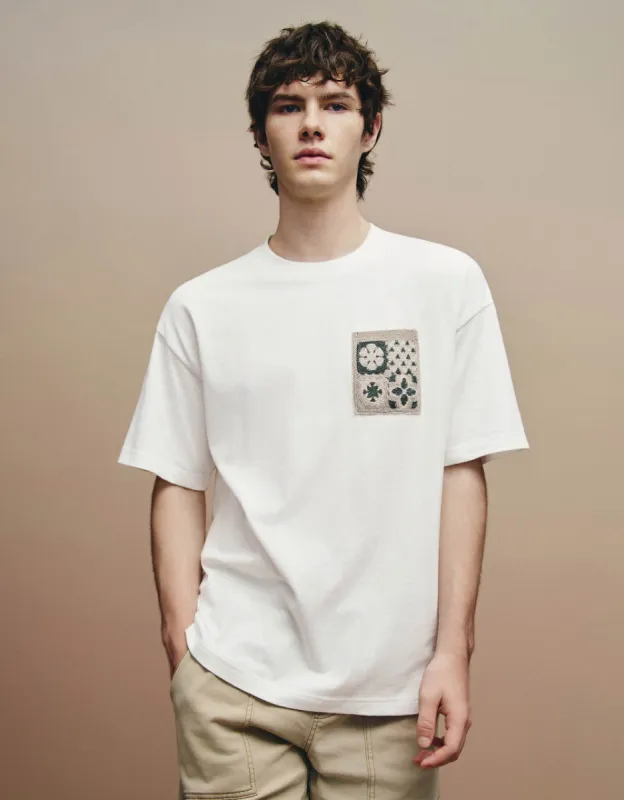 Crew Neck Straight T-Shirt sold by Urban Revivo