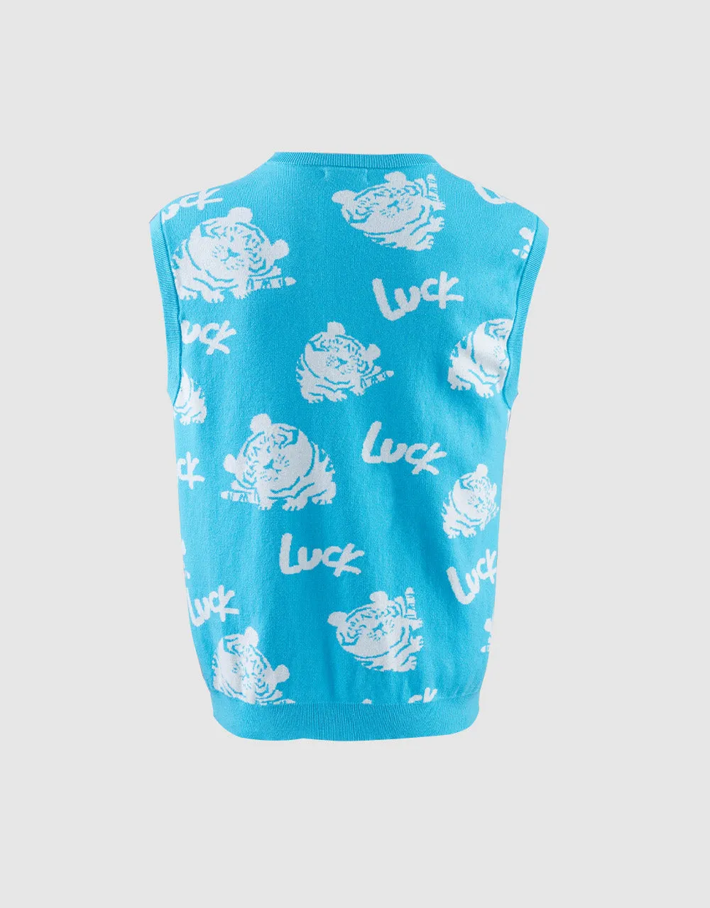 Printed Sweater Vest sold by Urban Revivo product image thumbnail 5