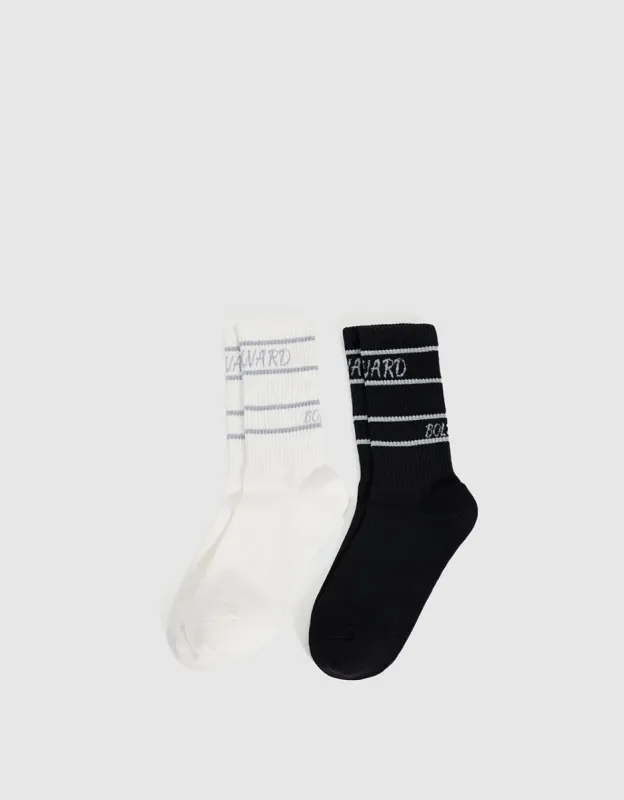 Letter Printed Mid-Length Socks sold by Urban Revivo