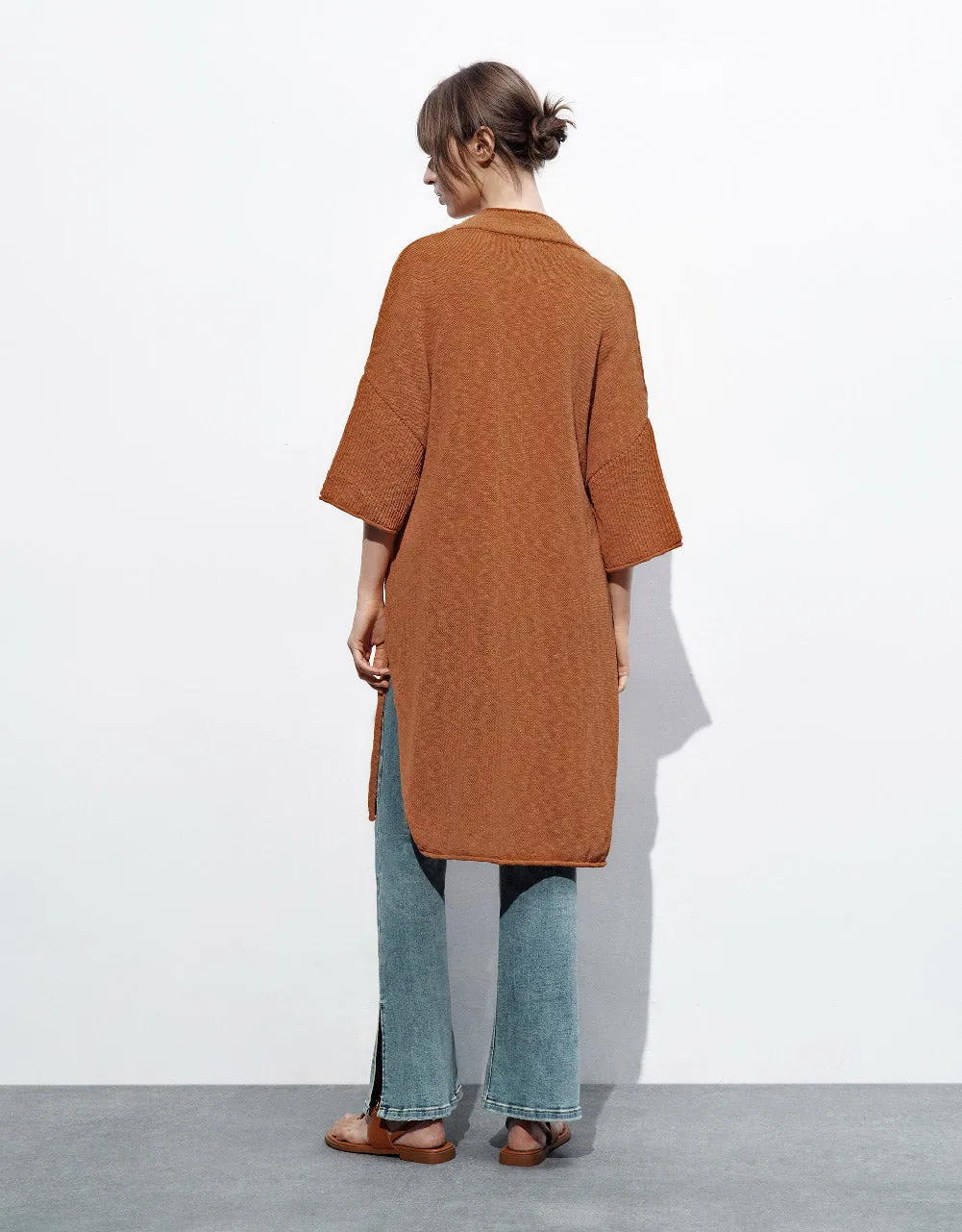 Tie Front Knitted Cardigan sold by Urban Revivo product image thumbnail 4