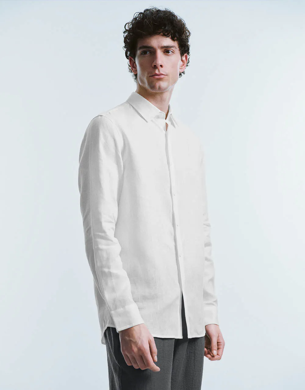 Button Up Straight Shirt sold by Urban Revivo product image thumbnail 3