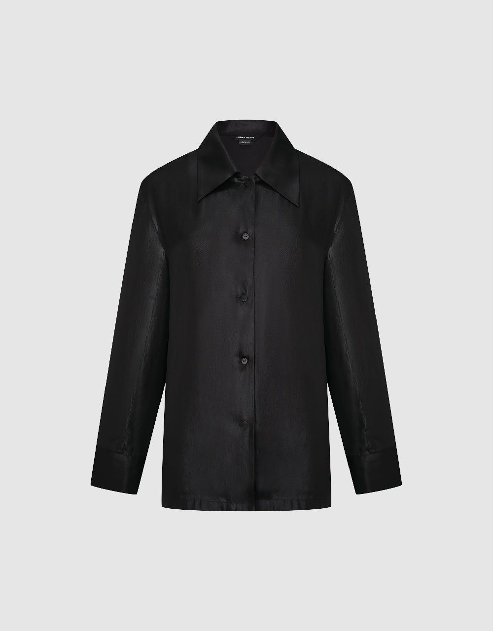Slik Effect Button Up Shirt sold by Urban Revivo product image thumbnail 2