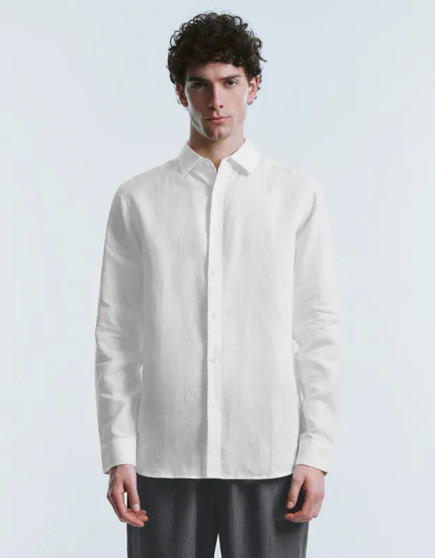 Button Up Straight Shirt sold by Urban Revivo