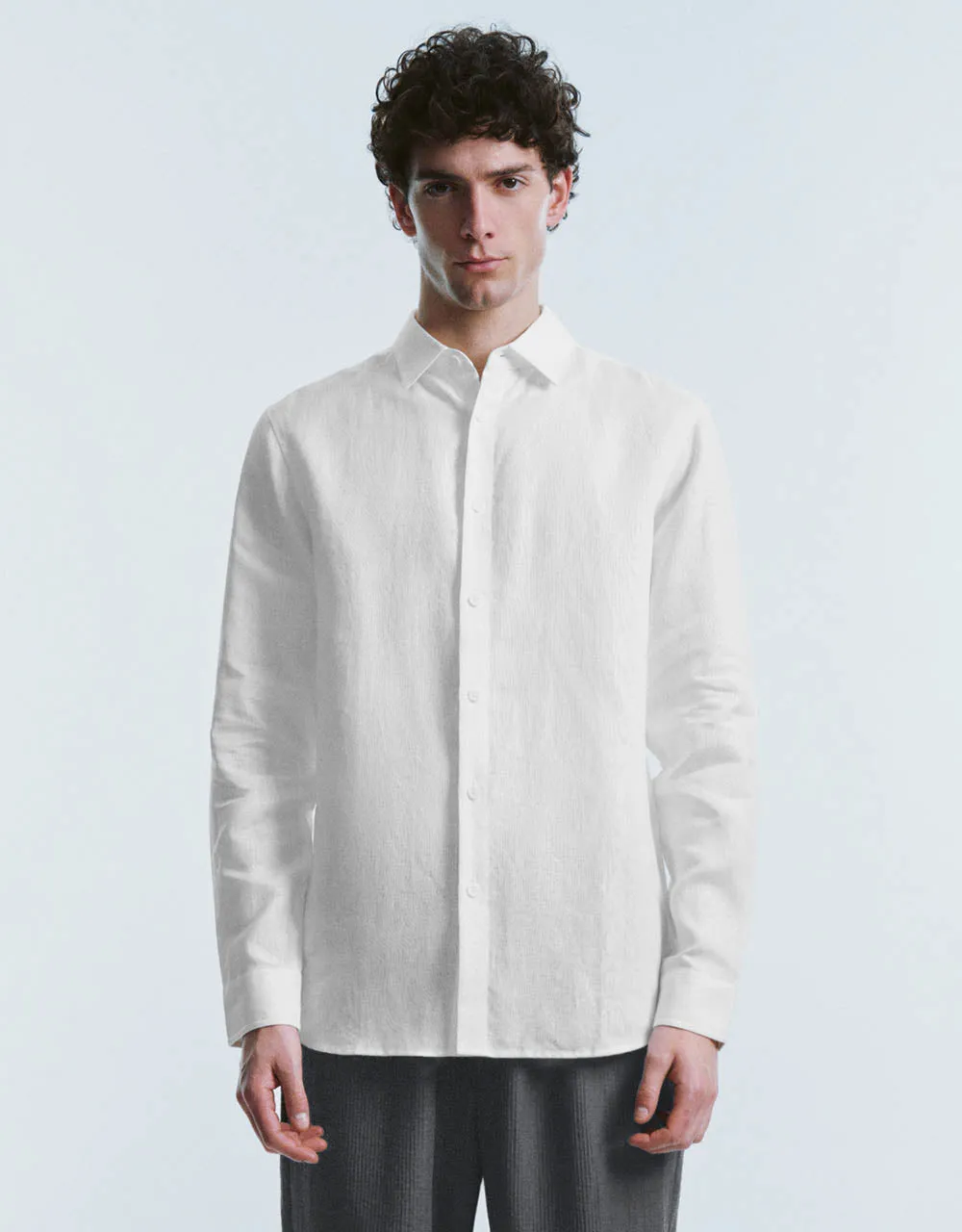 Button Up Straight Shirt sold by Urban Revivo
