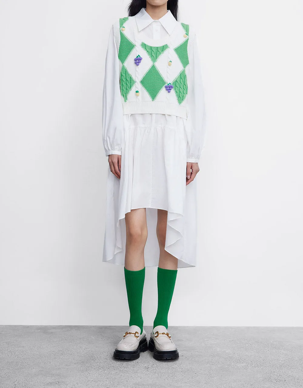 Argyle Sweater Vest sold by Urban Revivo product image thumbnail 2