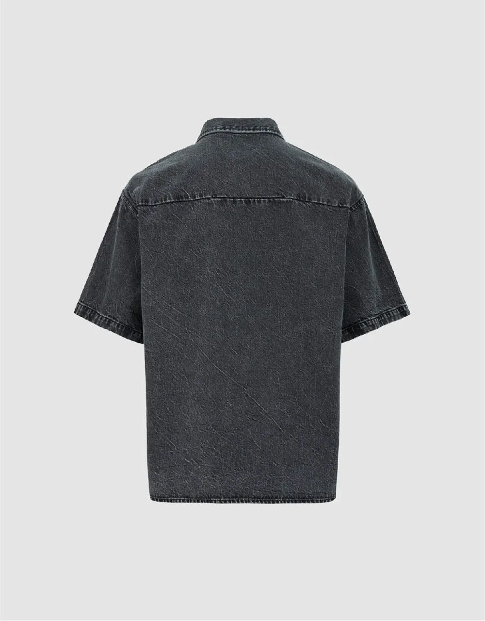 Button Up Denim Shirt sold by Urban Revivo product image thumbnail 5