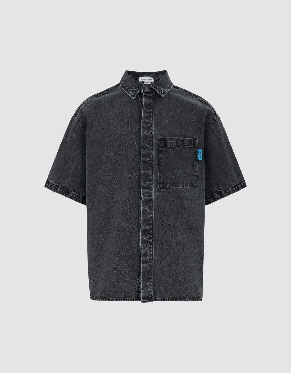 Button Up Denim Shirt sold by Urban Revivo