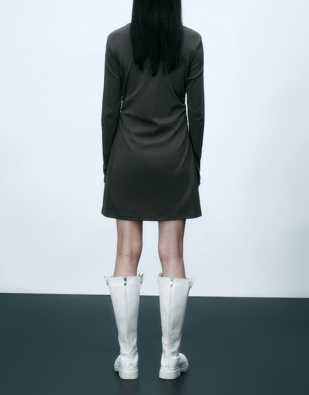 Standard Sleeve Polo Skater Dress sold by Urban Revivo product image thumbnail 4