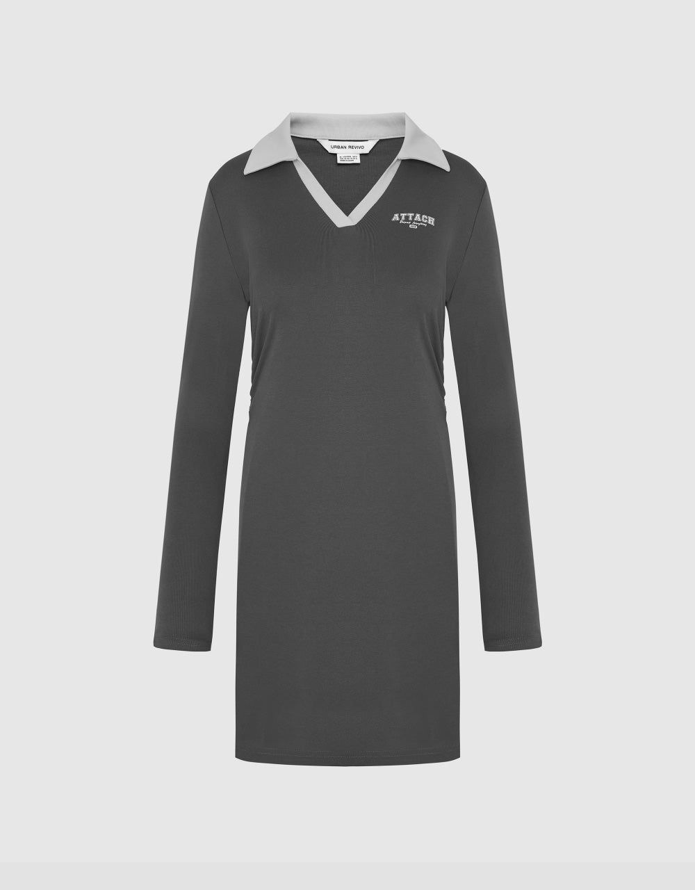 Standard Sleeve Polo Skater Dress sold by Urban Revivo
