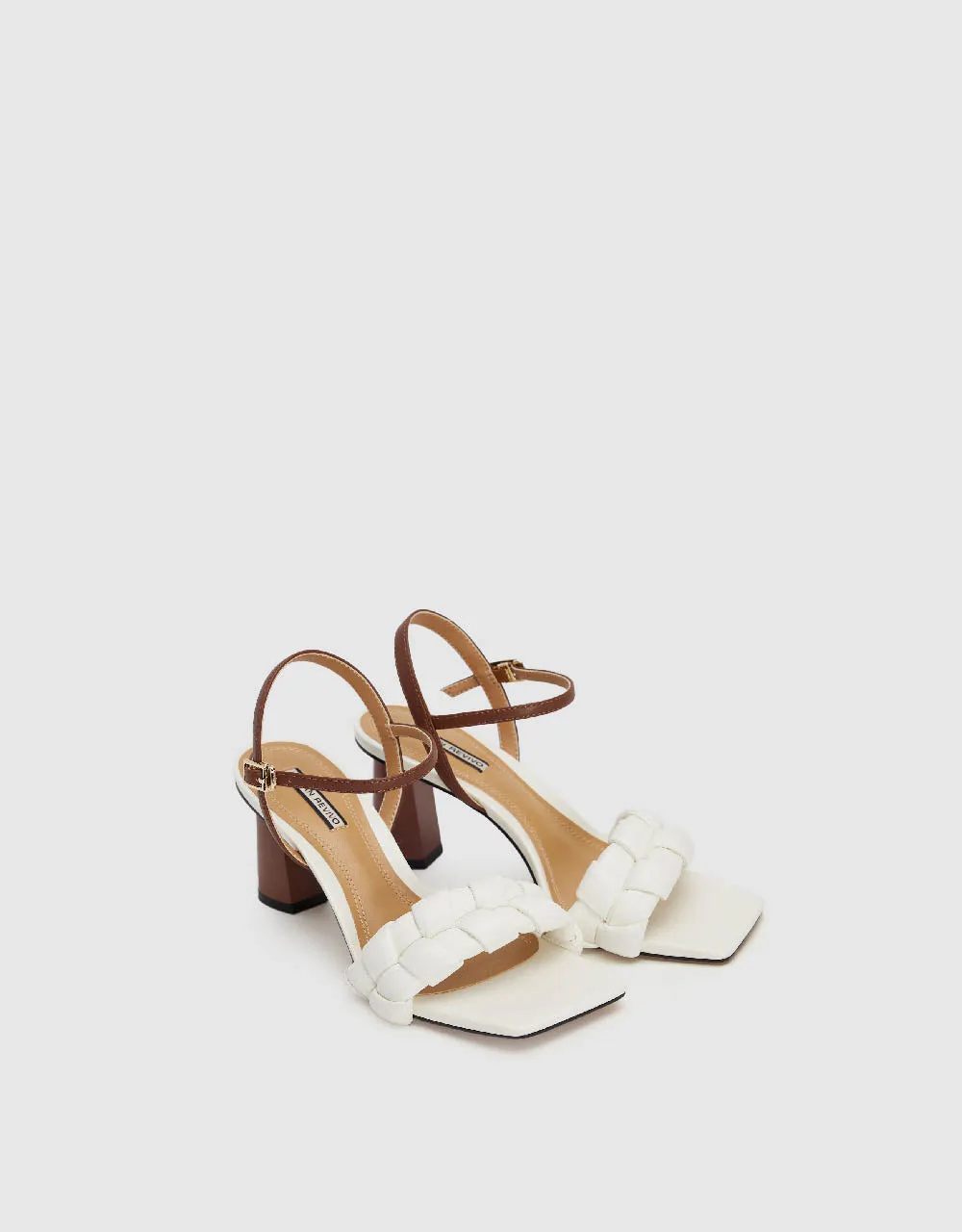 Braided Strap Square Toe Sandals sold by Urban Revivo