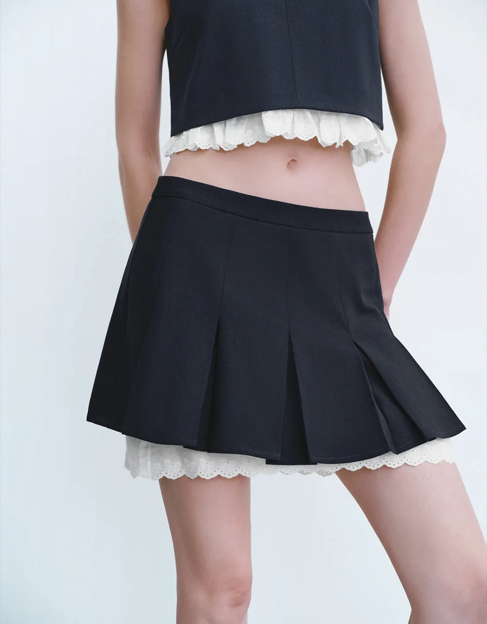 Two Toned Mini A-Line Skirt sold by Urban Revivo product image thumbnail 5