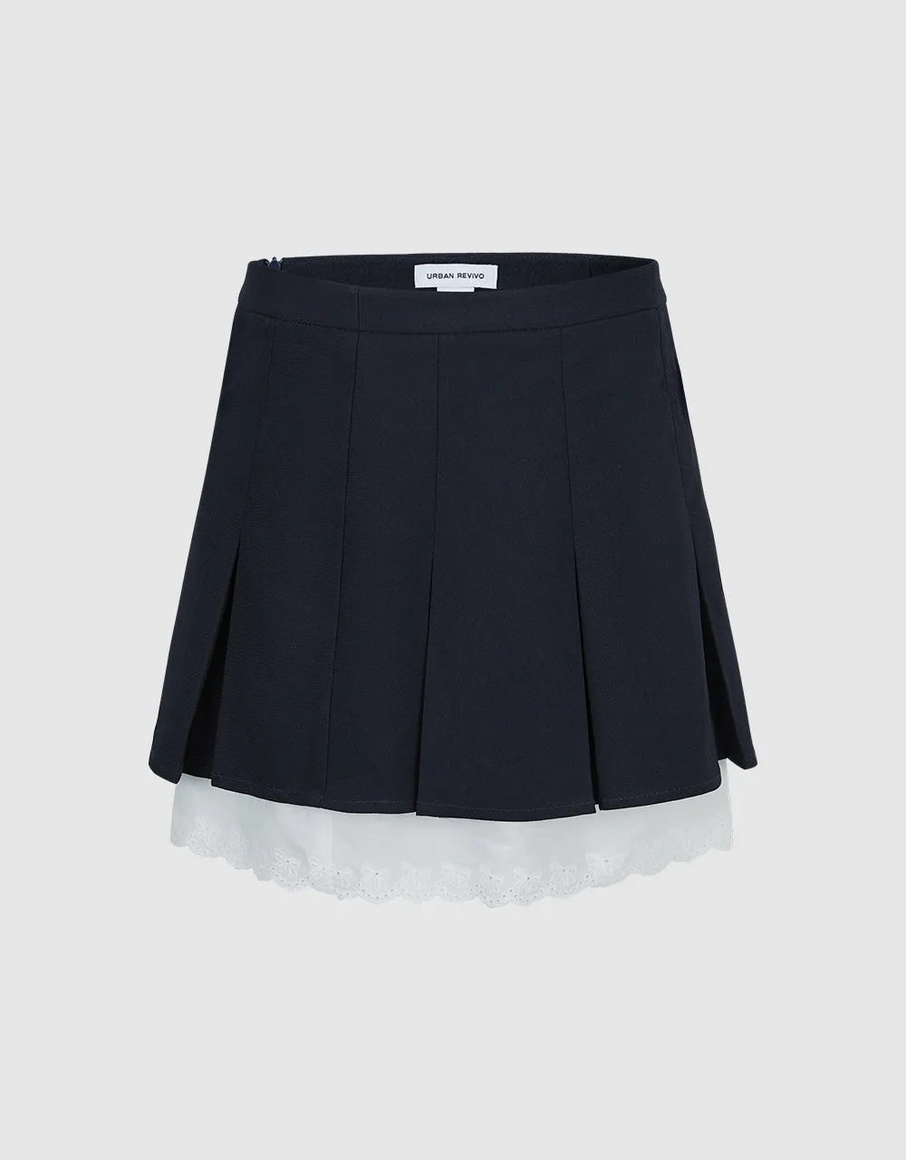 Two Toned Mini A-Line Skirt sold by Urban Revivo