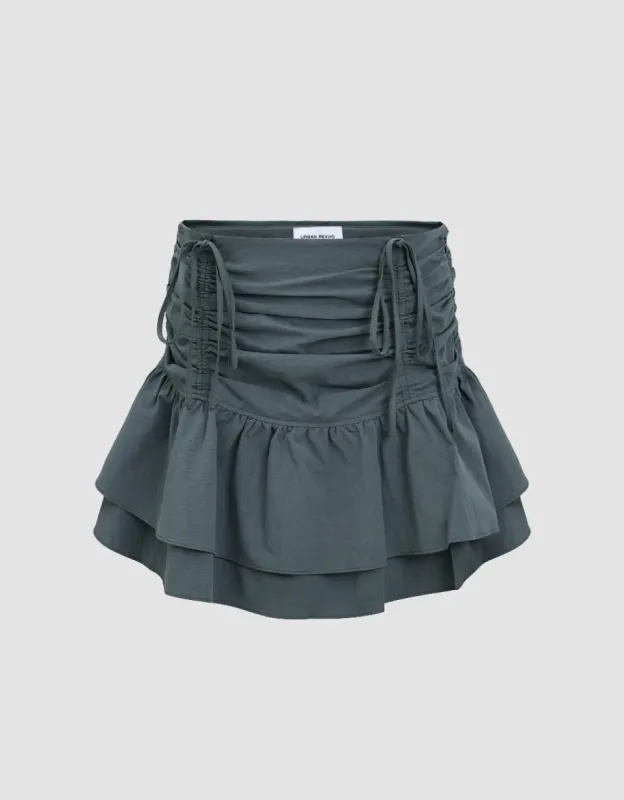 Lace Décor Mini A-Line Skirt sold by Urban Revivo