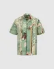 Printed Button Up Loose Shirt sold by Urban Revivo
