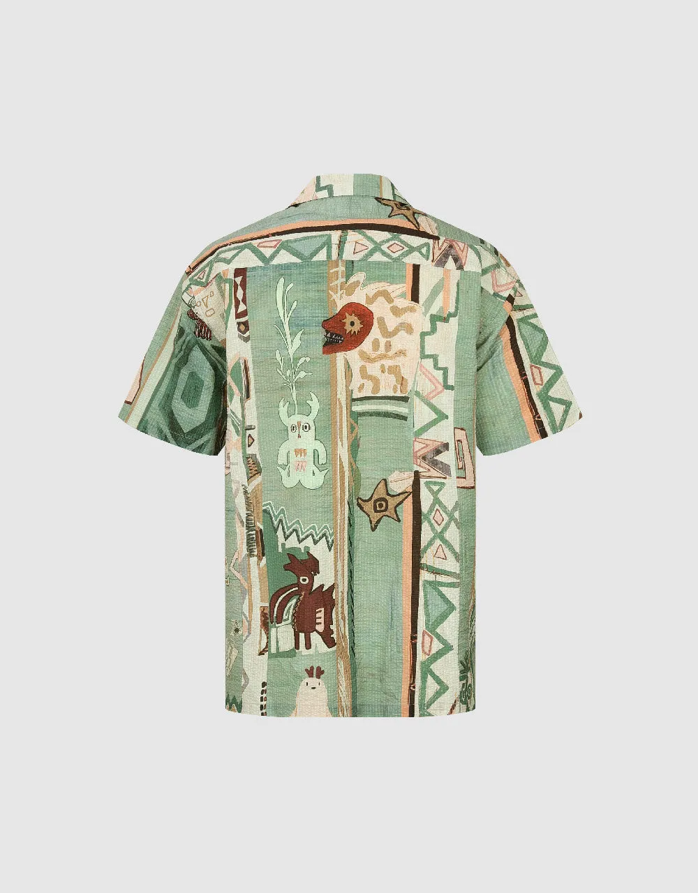 Printed Button Up Loose Shirt sold by Urban Revivo product image thumbnail 5