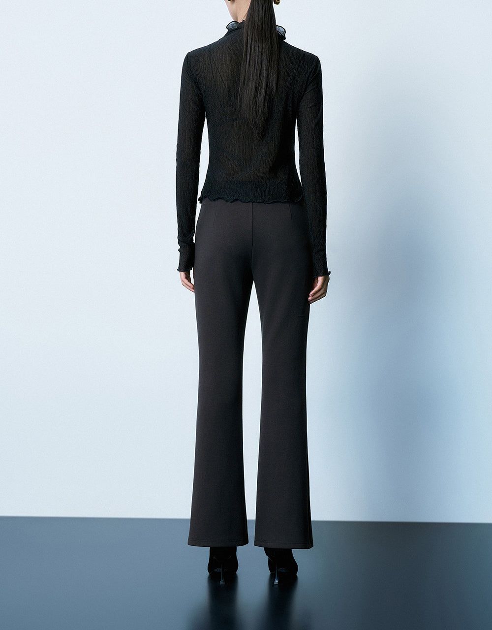 Split Hem Knitted Straight Pants sold by Urban Revivo product image thumbnail 5