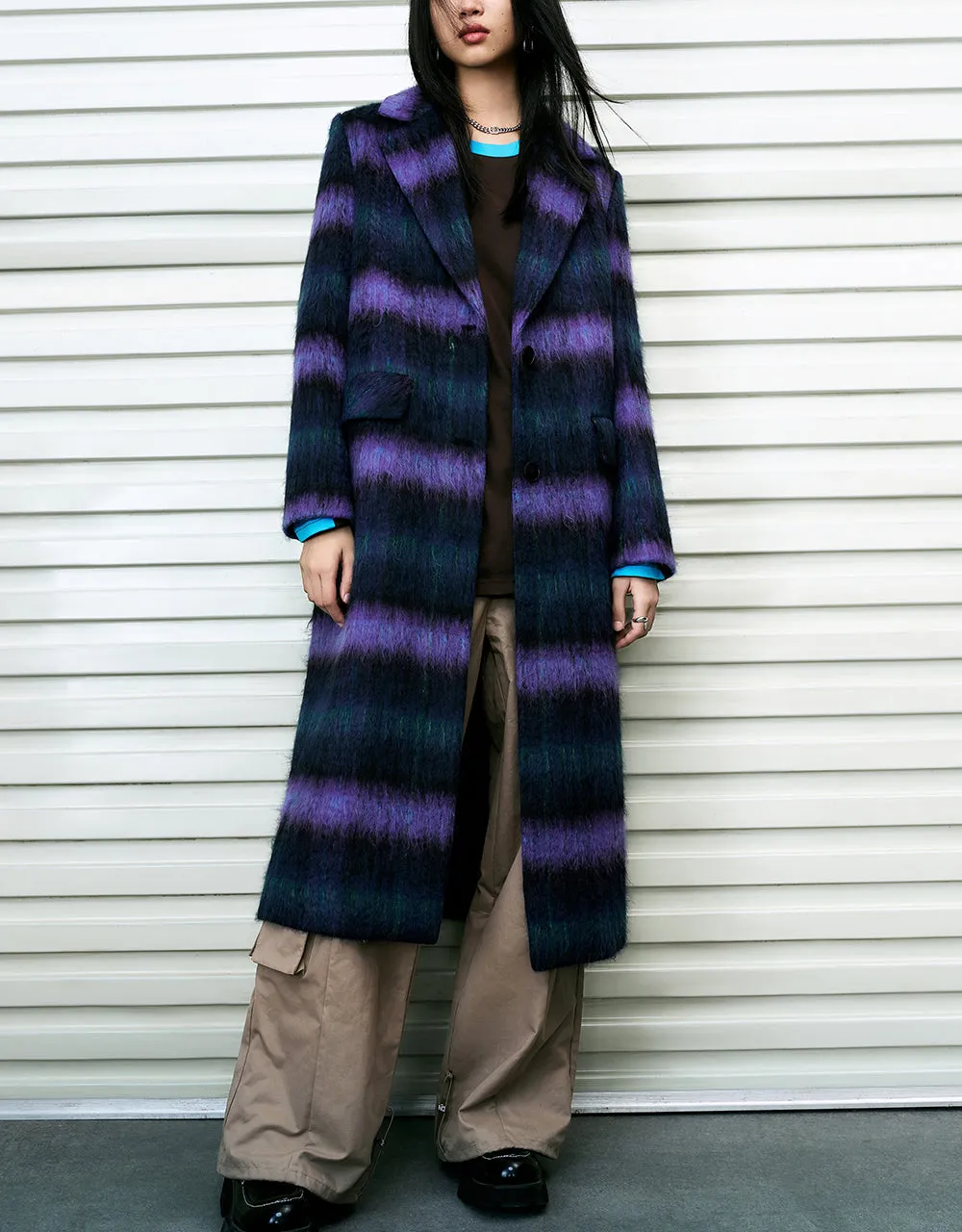 Plaid Woolen Coat sold by Urban Revivo product image thumbnail 2