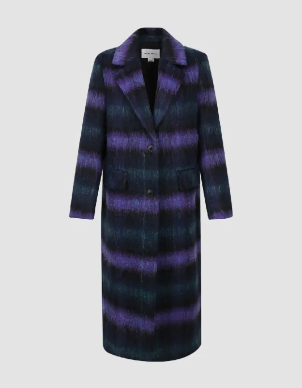 Plaid Woolen Coat sold by Urban Revivo