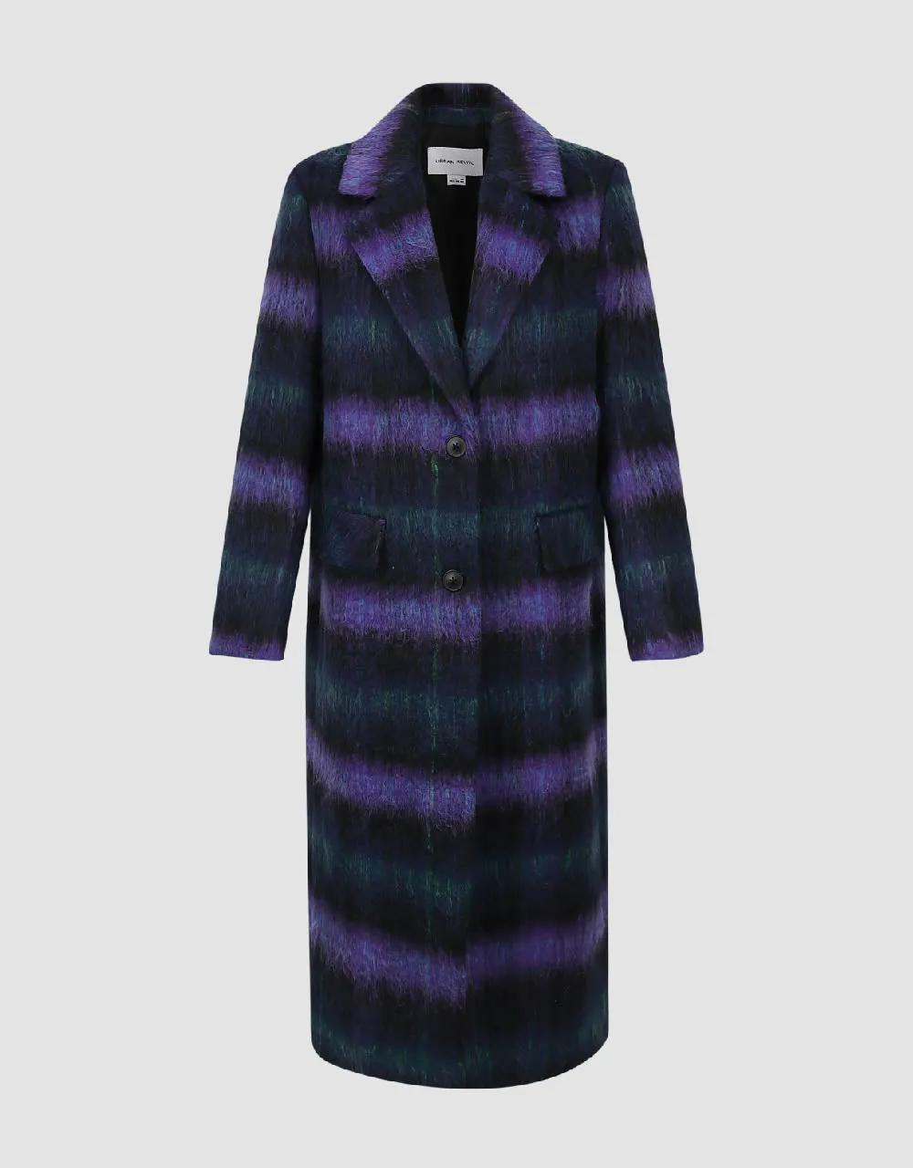 Plaid Woolen Coat sold by Urban Revivo