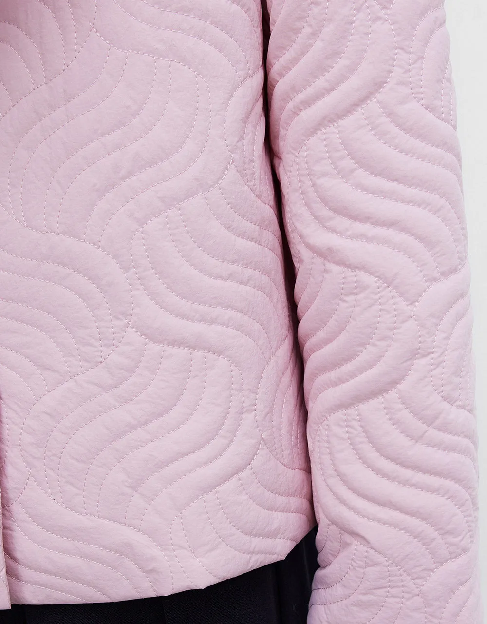 Tie Front Hooded Textured Winter Coat sold by Urban Revivo product image thumbnail 3