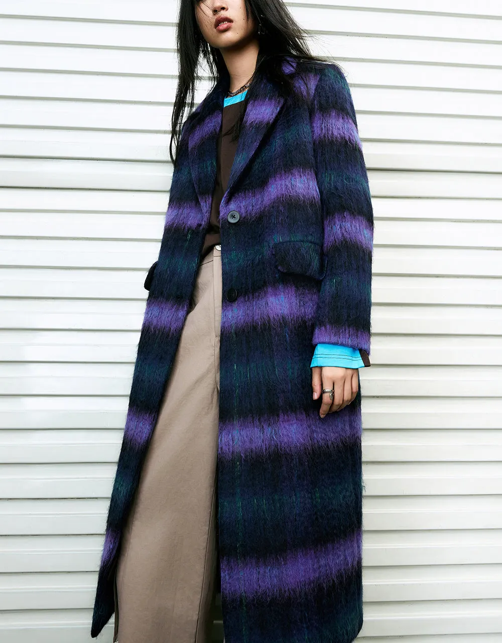 Plaid Woolen Coat sold by Urban Revivo product image thumbnail 3