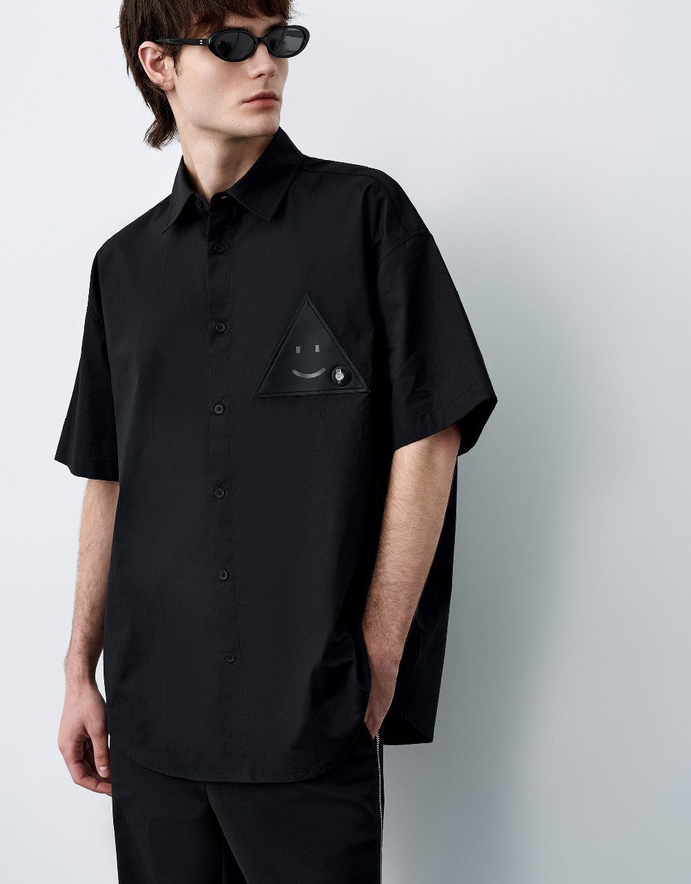 Triangle Printed Oversized Shirt sold by Urban Revivo product image thumbnail 2
