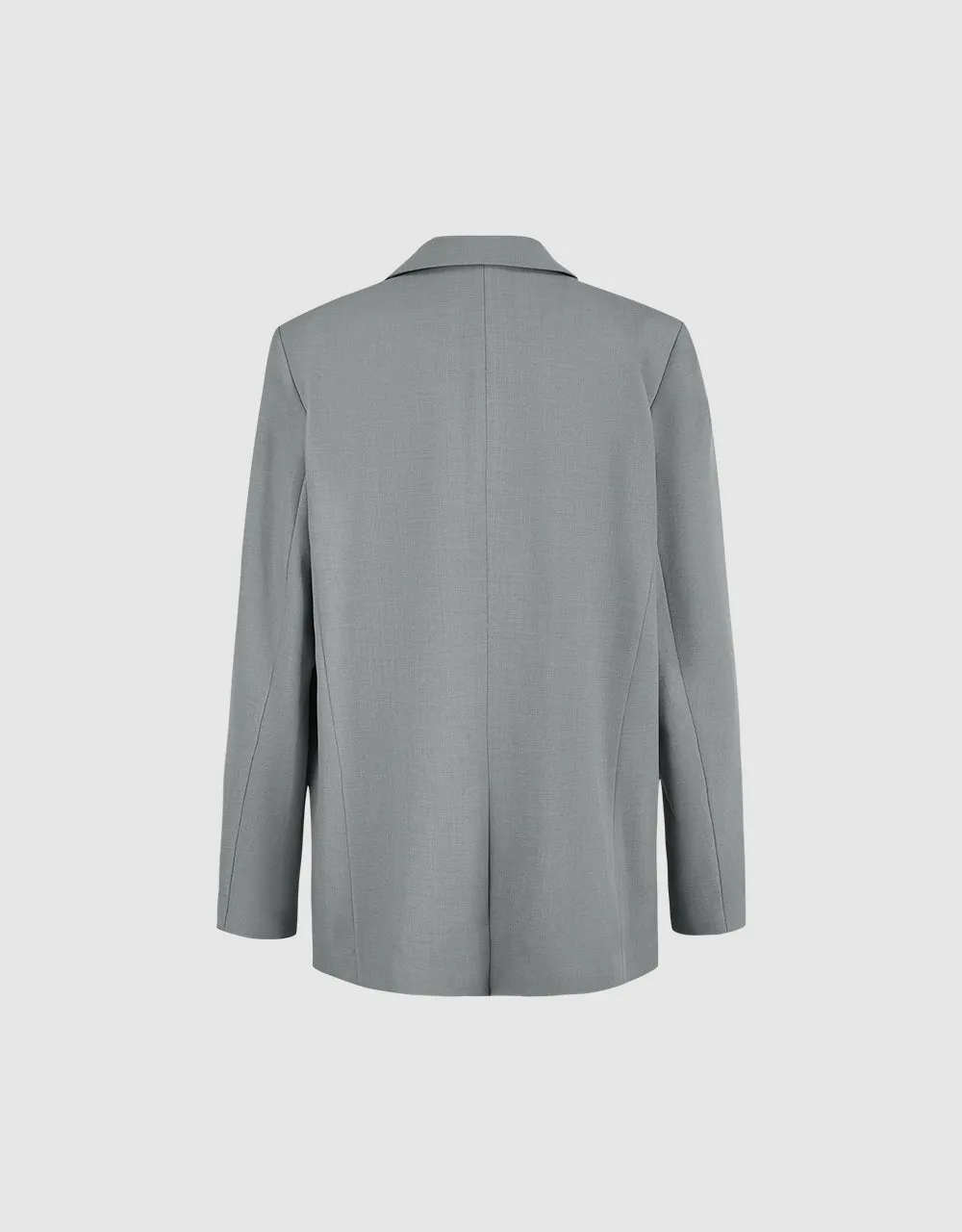 Peak Lapel Double Breasted Straight Blazer sold by Urban Revivo product image thumbnail 5