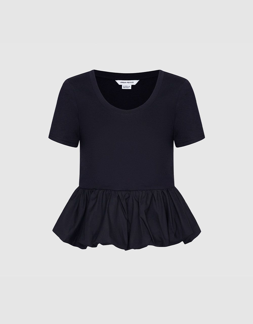Ruffle Hem T-Shirt sold by Urban Revivo