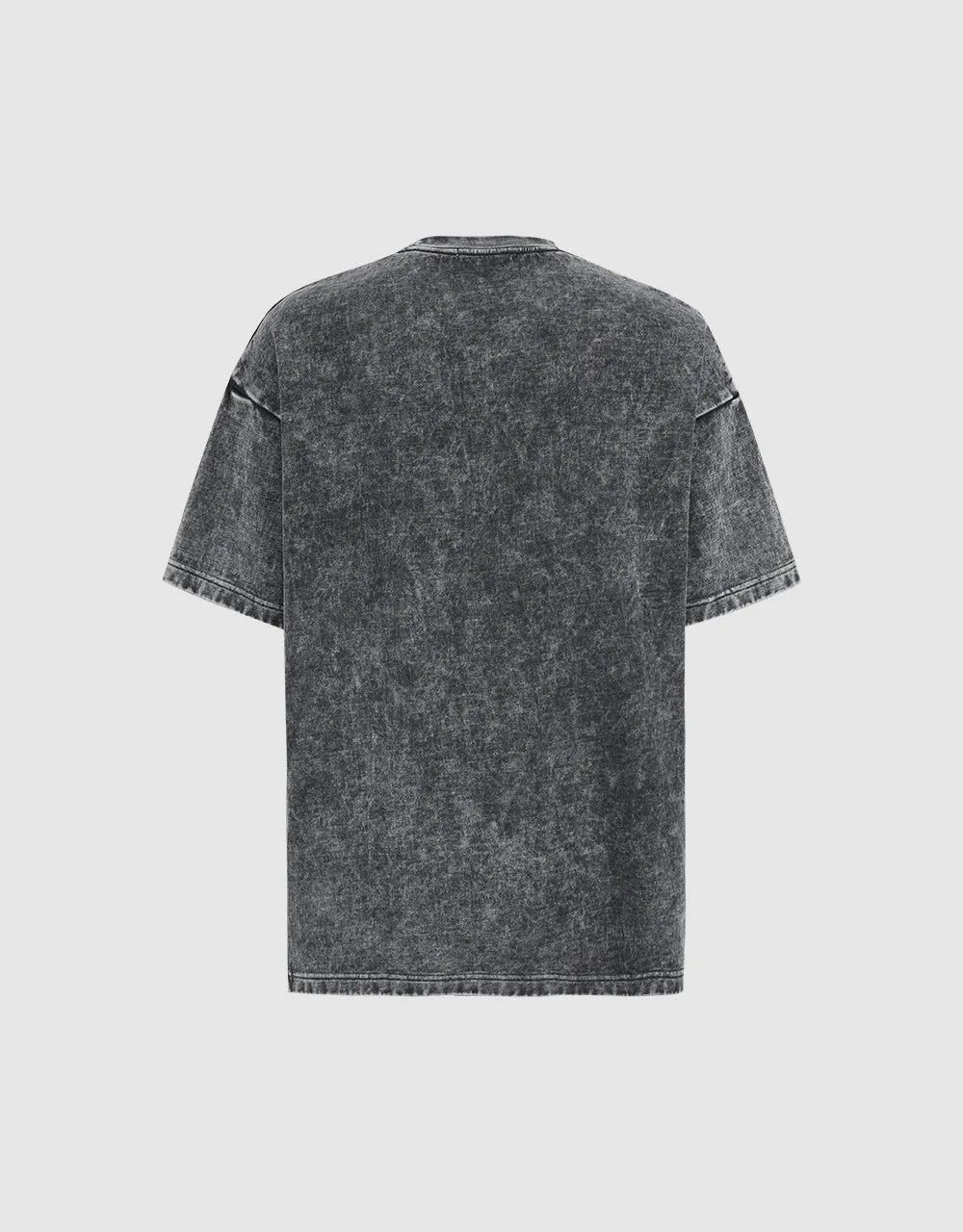 Printed Crew Neck Loose T-Shirt sold by Urban Revivo product image thumbnail 5